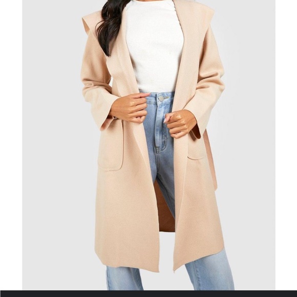 Zara Belted Coat - Picture 4 of 10